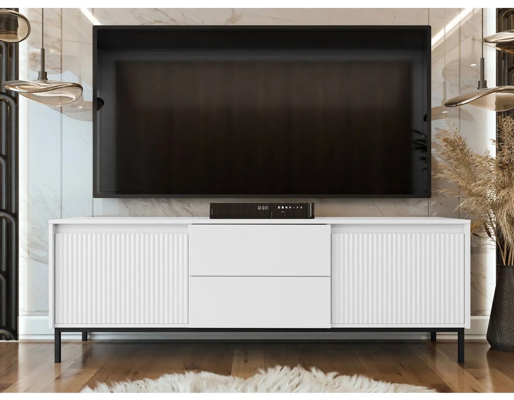 Set mobilier living Somkera I (alb + Negru) . 1105972