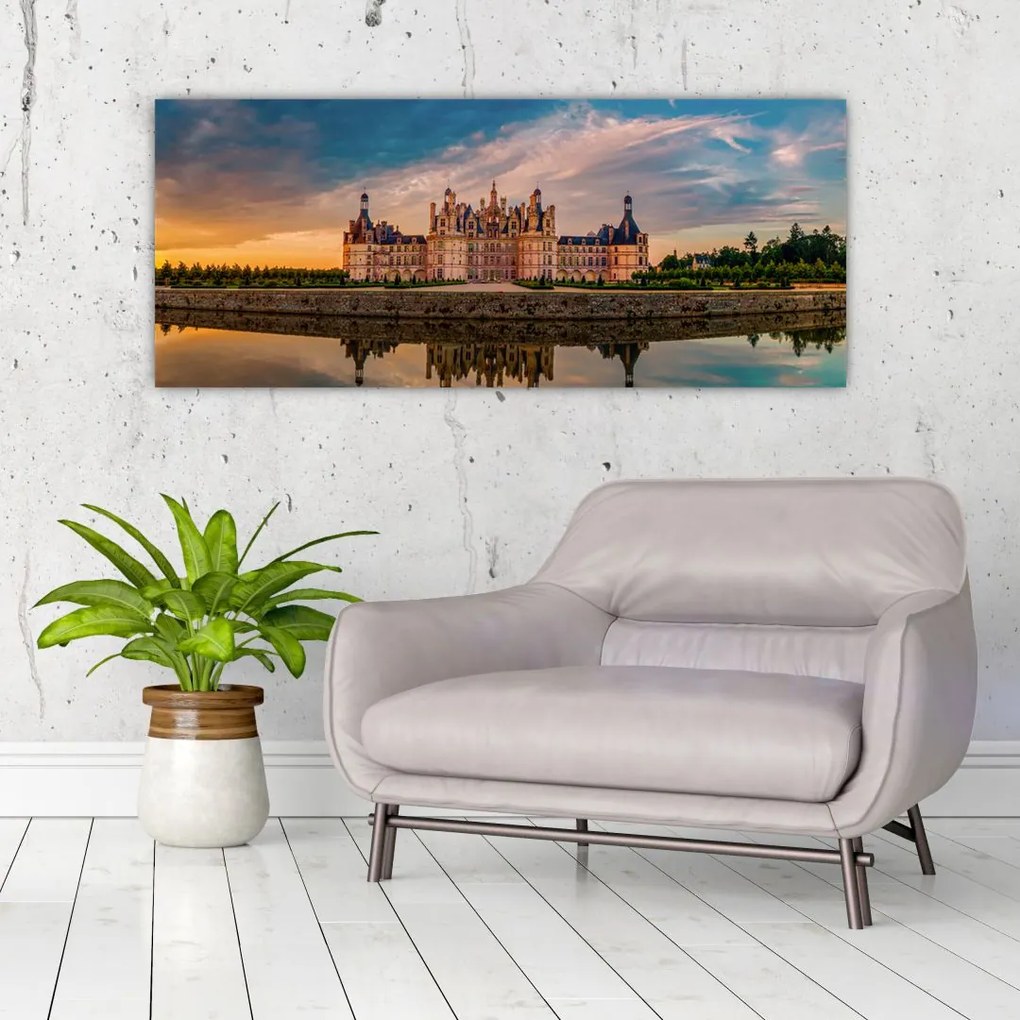 Tablou cu castel (120x50 cm)