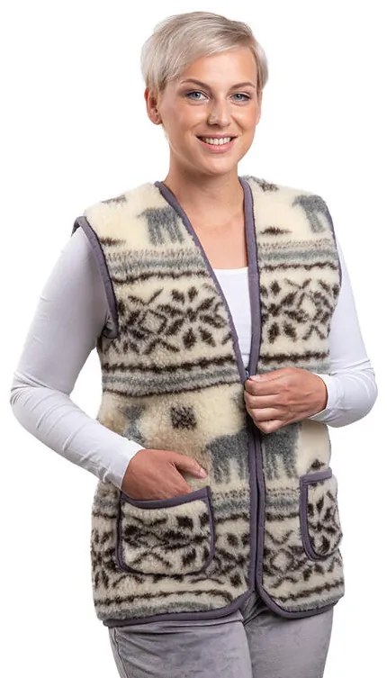 Vestă de damă din lână de oaie, SOB măr. XL