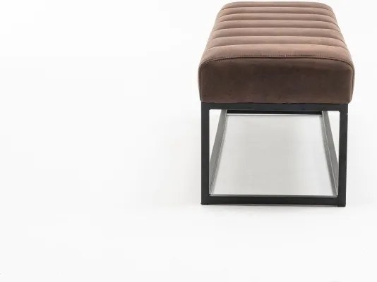 Bancheta tapitata Petit Beaute 110cm, maro antic