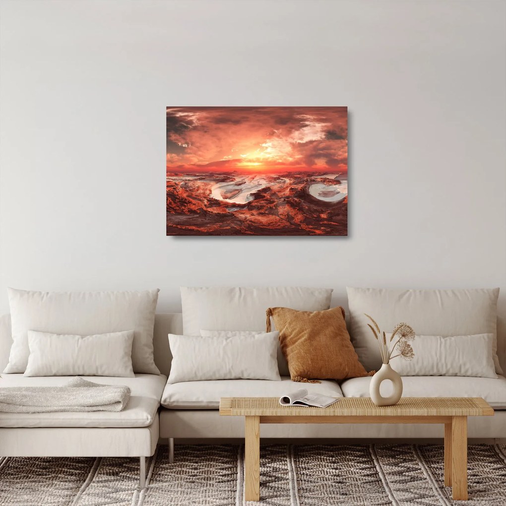 Tablou pe sticlă - Marte (70x50 cm)