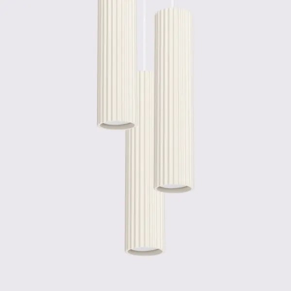 Brilagi - Lustră LED suspendată pe cablu CRESTO 3xGU10/10W/230V, crem