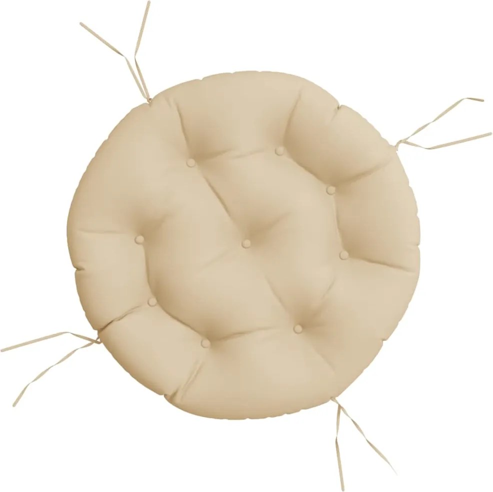 vidaXL Pernă rotundă bej, Ø 60 x11 cm, țesătură Oxford