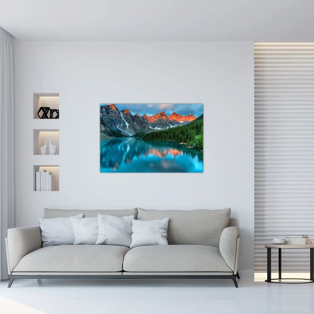 Tablou - Lac turcoaz (90x60 cm)