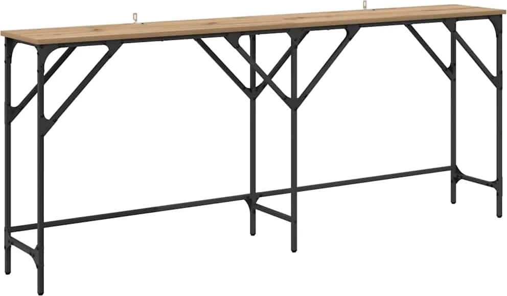 vidaXL Masă de consolă Stejar Artizanal 180 x 30 x 75 cm Lemn compozit