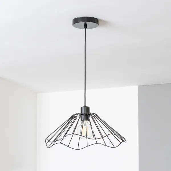Brilagi - Lustră LED pe cablu CERIA WIRE, 1xE27/40W/230V, Ø 40 cm, neagră