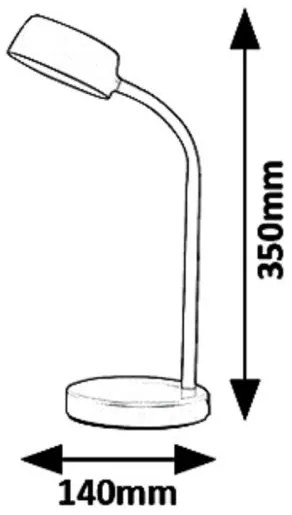 Veioza LED, lampa de masa design modern Berry albastru