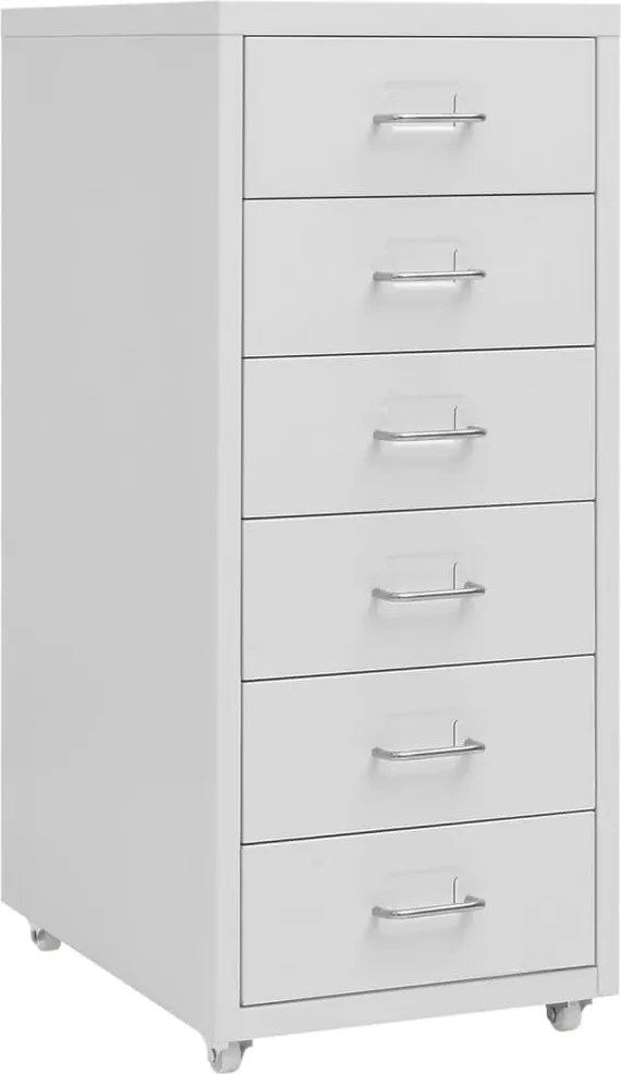 vidaXL Fișet mobil, gri, 28x41x69 cm, metal