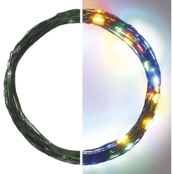 Ghirlandă LED de exterior pentru Crăciun 75 LED/12,5 m IP44 multicolor