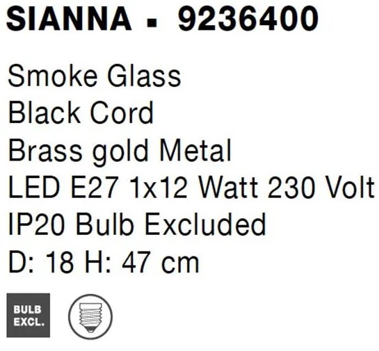 Veioza, Lampa de masa design modern SIANNA