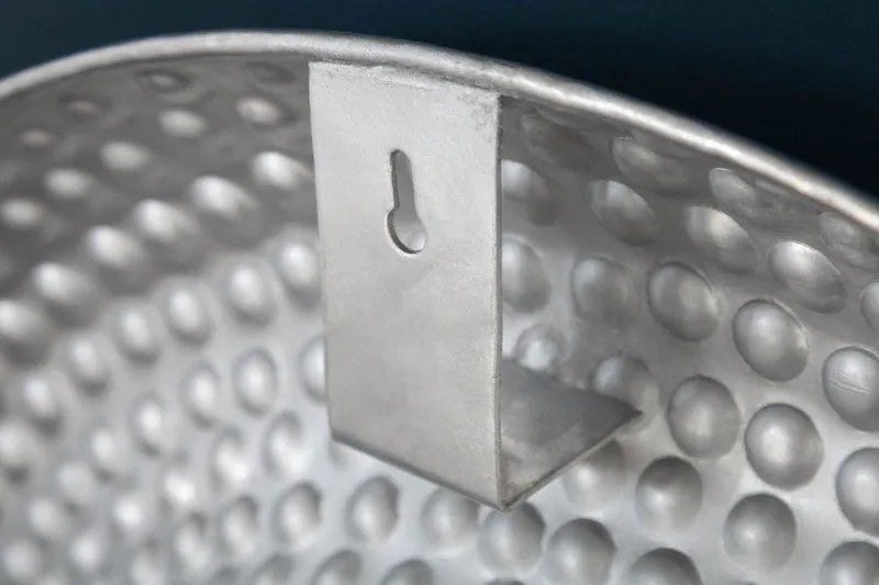 Oglinda de perete decorativa Orient rund 60cm, argintiu