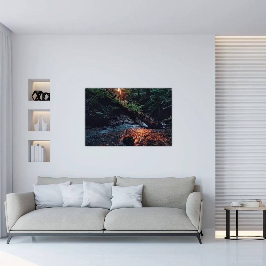 Tablou cu râu montan (90x60 cm)