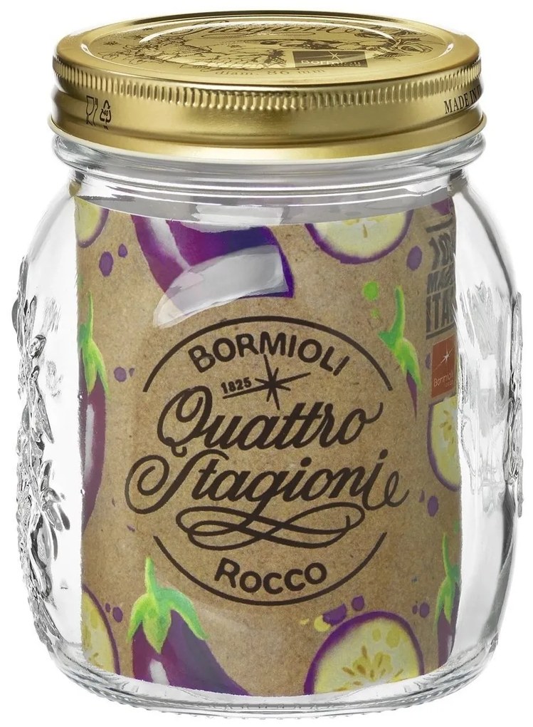 Bormioli Rocco Borcan de sticlă cu capac QuattroStagioni, 700 ml, 700 ml