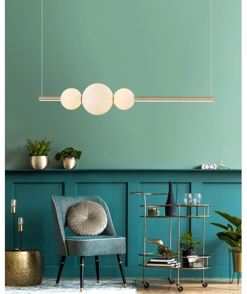 Lustră LED pe cablu dimabilă SANDRA LED/48W/230V aurie Azzardo AZ4427