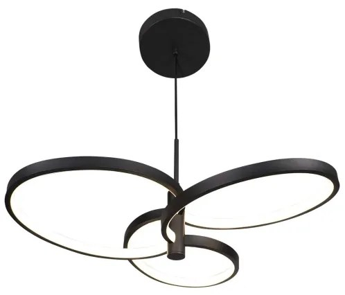 RIBBON Lustră LED pe cablu, 25W, 230V, 4000K, negru