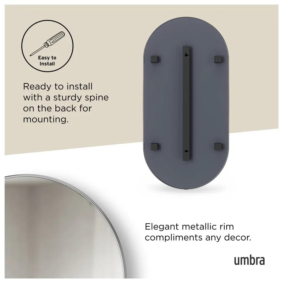 Oglindă de perete 46x91 cm Hubba – Umbra