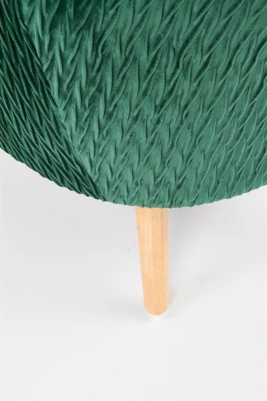 Fotoliu tapitat Ravel Velvet verde – H100 cm