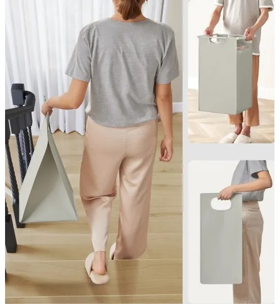 Coș pentru rufe REX, alb