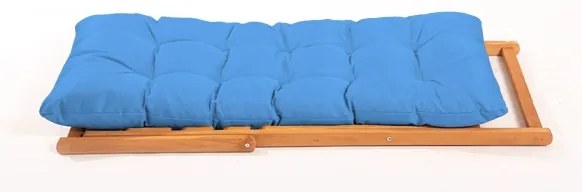 Șezlong de grădină albastru/fag