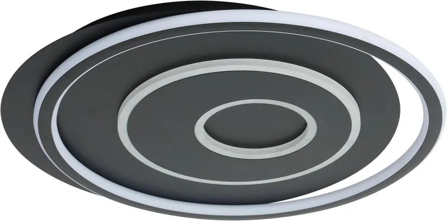 Brilagi - plafonieră LED dimmabilă IRIS LED/83W/230V 46x50 cm neagră + telecomandă