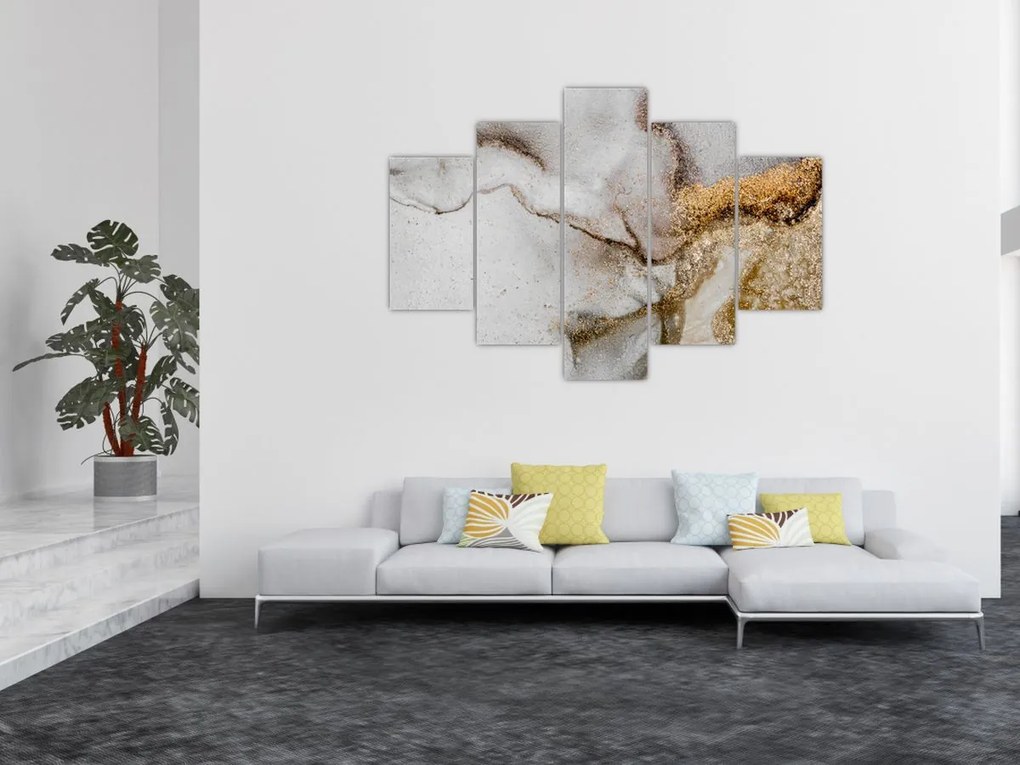 Tablou - Cerneală de marmură (150x105 cm)