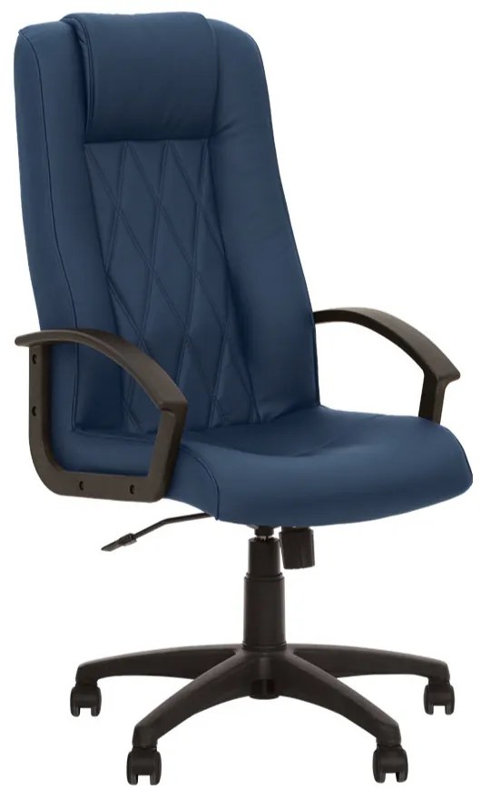 Scaun directorial Elegant, piele ecologica, albastru