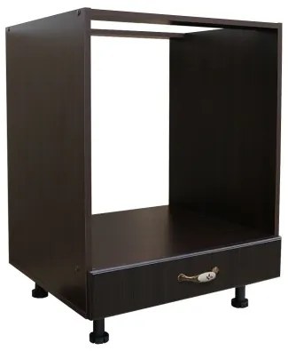 Corp pentru cuptor incorporabil cu sertar Zebra, wenge/MDF Wenge, fara blat, 60 x 82 x 57 cm