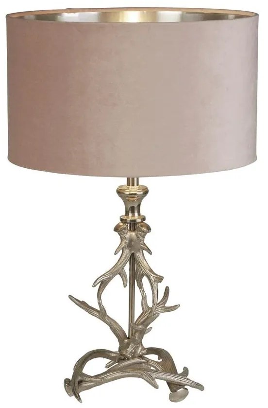 Veioza/Lampa de masa design lux elegant Belle argintiu/roz