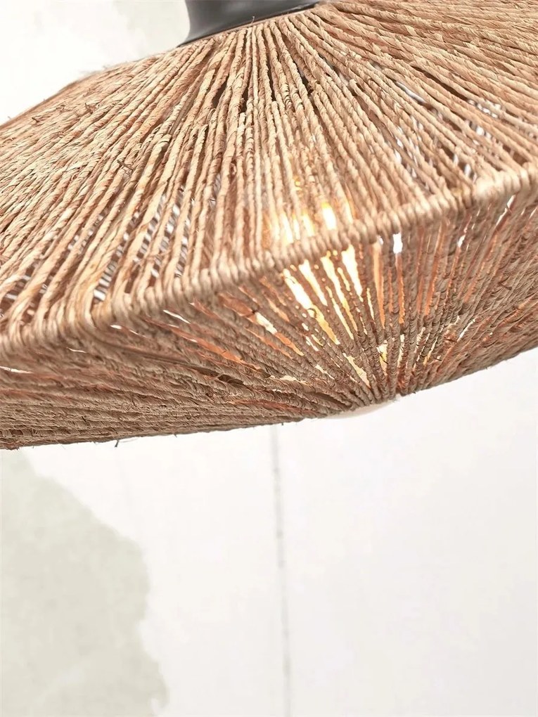 Plafoniera eco din iuta Iguazu S disc 40cm, natur