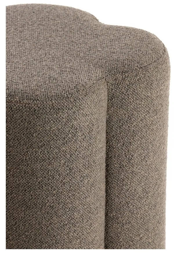 Taburet maro cu tapițerie din stofă bouclé Nalani – Light & Living