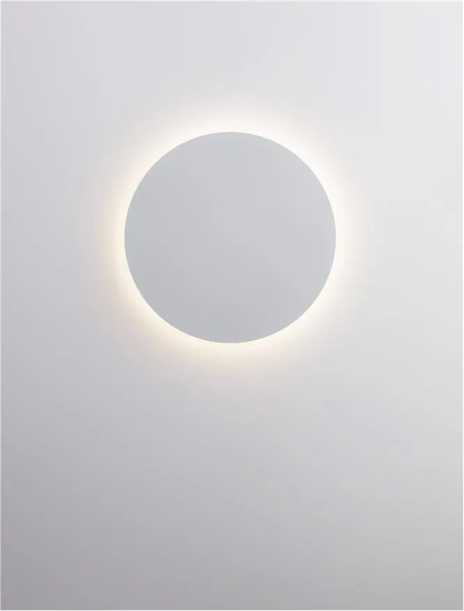 Aplica LED de perete design ambiental CYRCLE 30cm alba