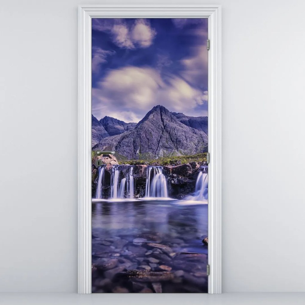 Fototapet pentru ușă - Cascadă (95x205cm)