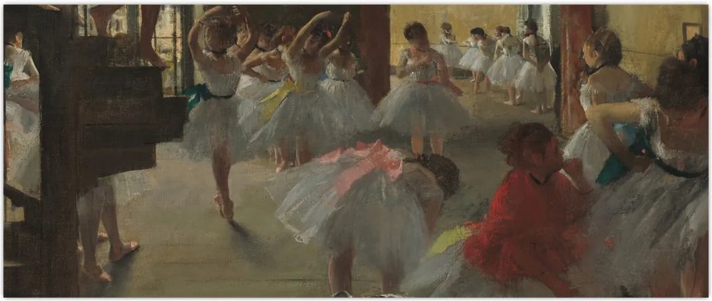 Tablou - Edgar Degas, The Dance Class, reproducere (120x50 cm)