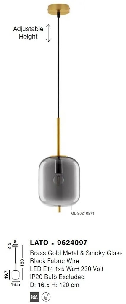 Lustra/Pendul design modern LATO D-16,5cm