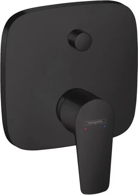 Baterie cada - dus incastrata Hansgrohe Talis E monocomanda negru mat