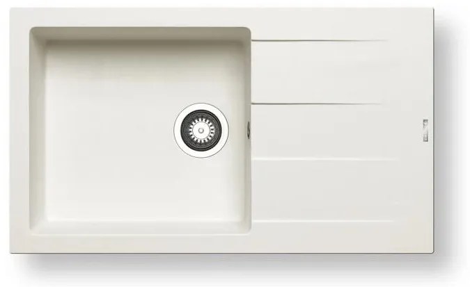 Chiuvetă de bucătărie Pyramis ATHLOS 86 x 50 cm, granit alb - 70070611