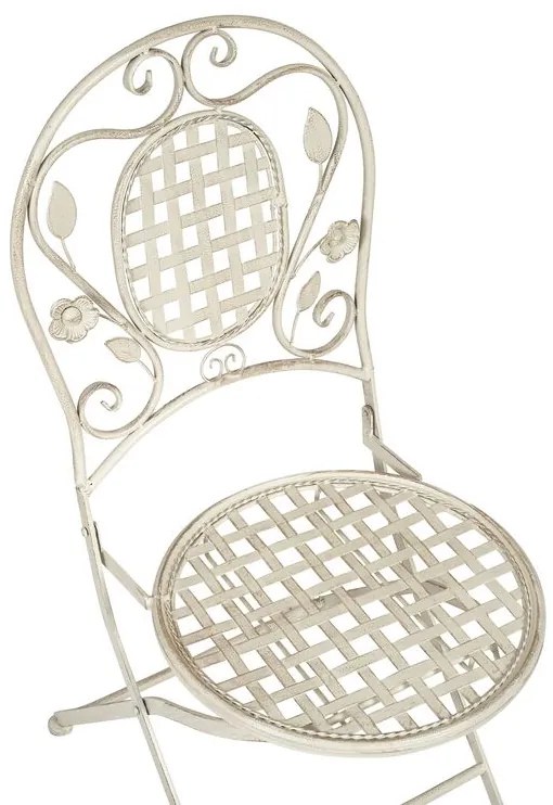 Set mobilier de grădină Basilia (alb crem) (pentru 4 persoane). 1035690