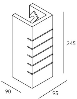 Aplică perete SECCO 1xE14/40W/230V