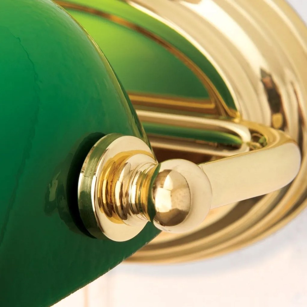Aplica de perete stil clasic HARVARD alama/verde