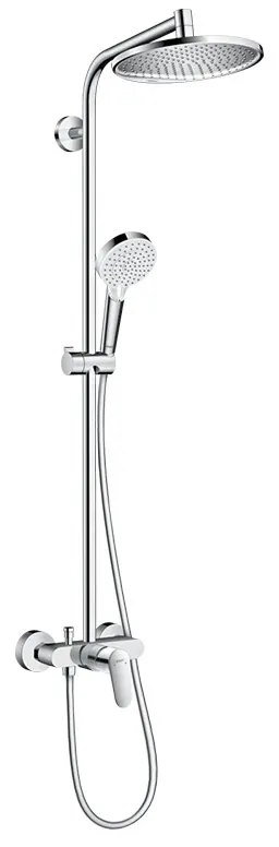 Set de dus, Hansgrohe, Crometta S 240 1 jet, cu baterie de dus, crom