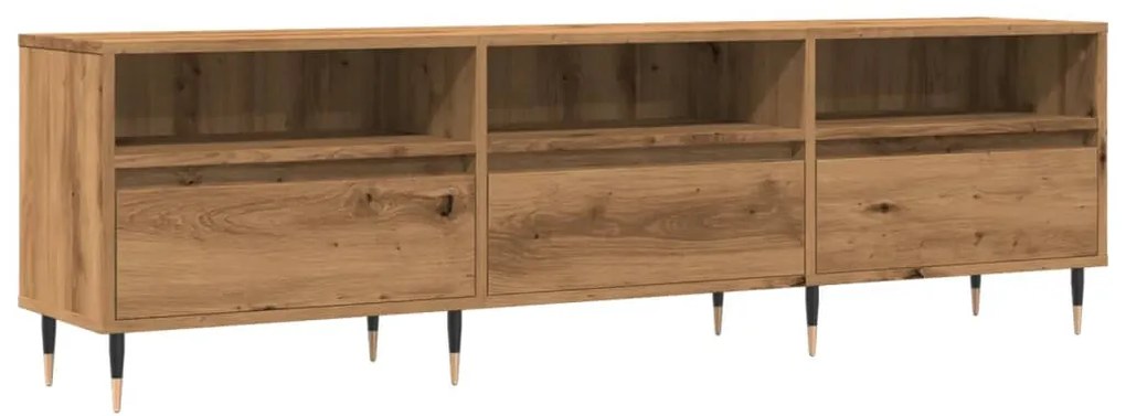 vidaXL Comodă TV, stejar artizanal, 150x30x44,5 cm, lemn prelucrat