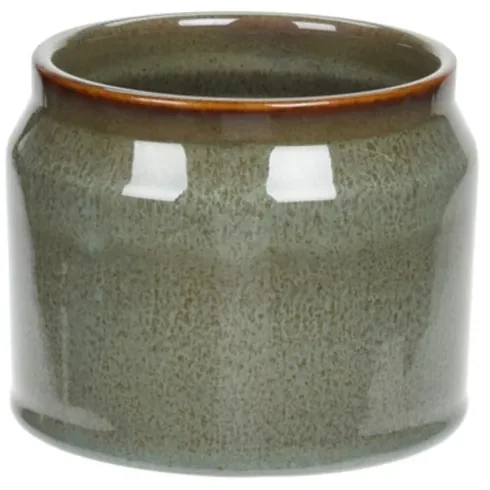 Ghiveci Senses din portelan, verde, 11.5x9 cm