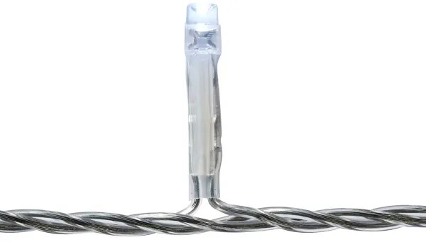 Nedis CLLC180C - Perdea luminoasă LED, 180 LED, 7 funcții, 10,9 m, IP44, alb rece