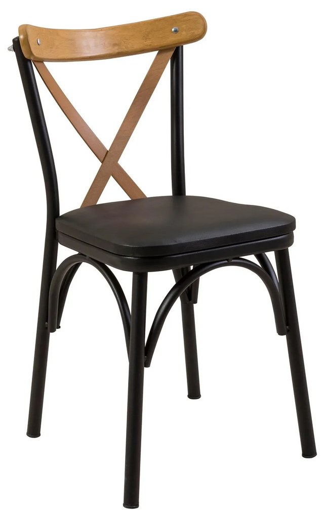 Set mobilier sufragerie Duvasa 24 (negru) (pentru 4 persoane). 1093795