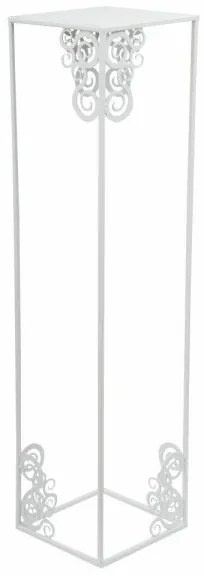 Suport pentru flori 80x24 cm, alb