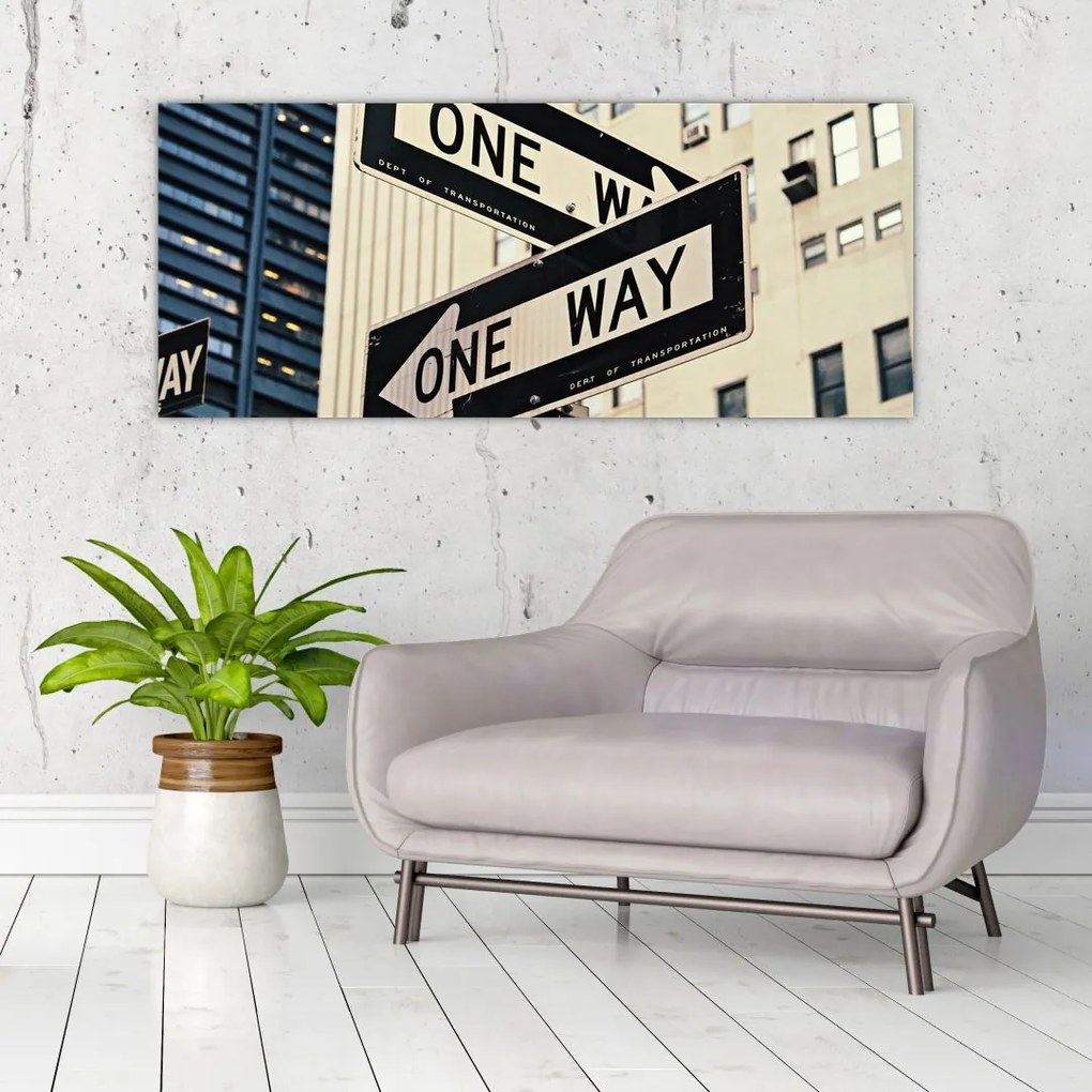 Tablou - New York ONE WAY (120x50 cm)