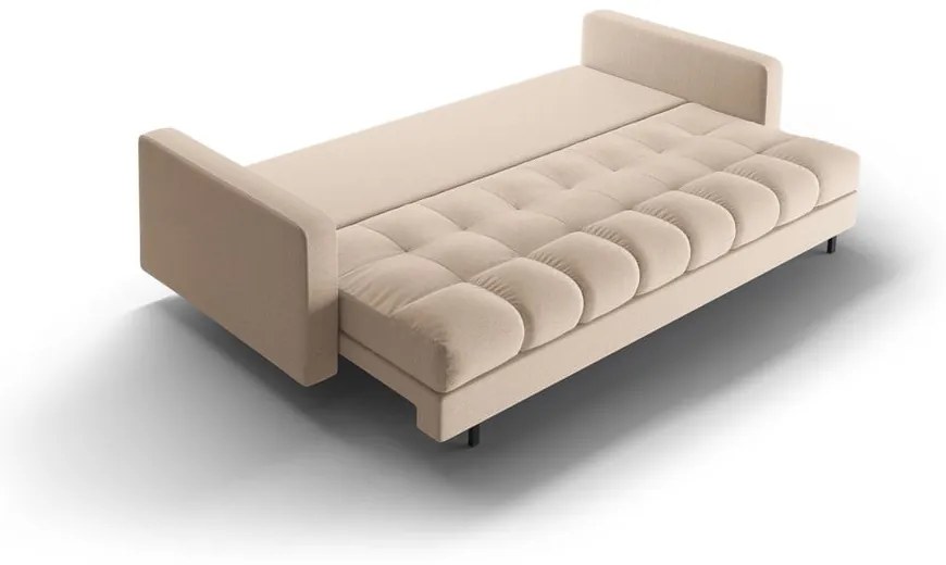 Canapea bej extensibilă, cu spațiu de depozitare 222 cm Bali – Cosmopolitan Design