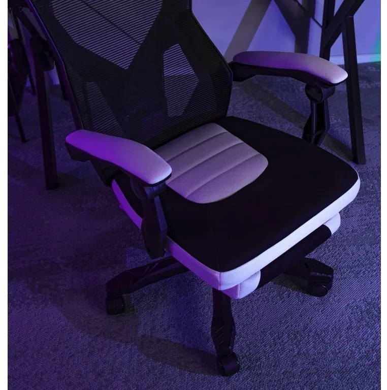 JAKS Scaun de gaming BING negru roșu