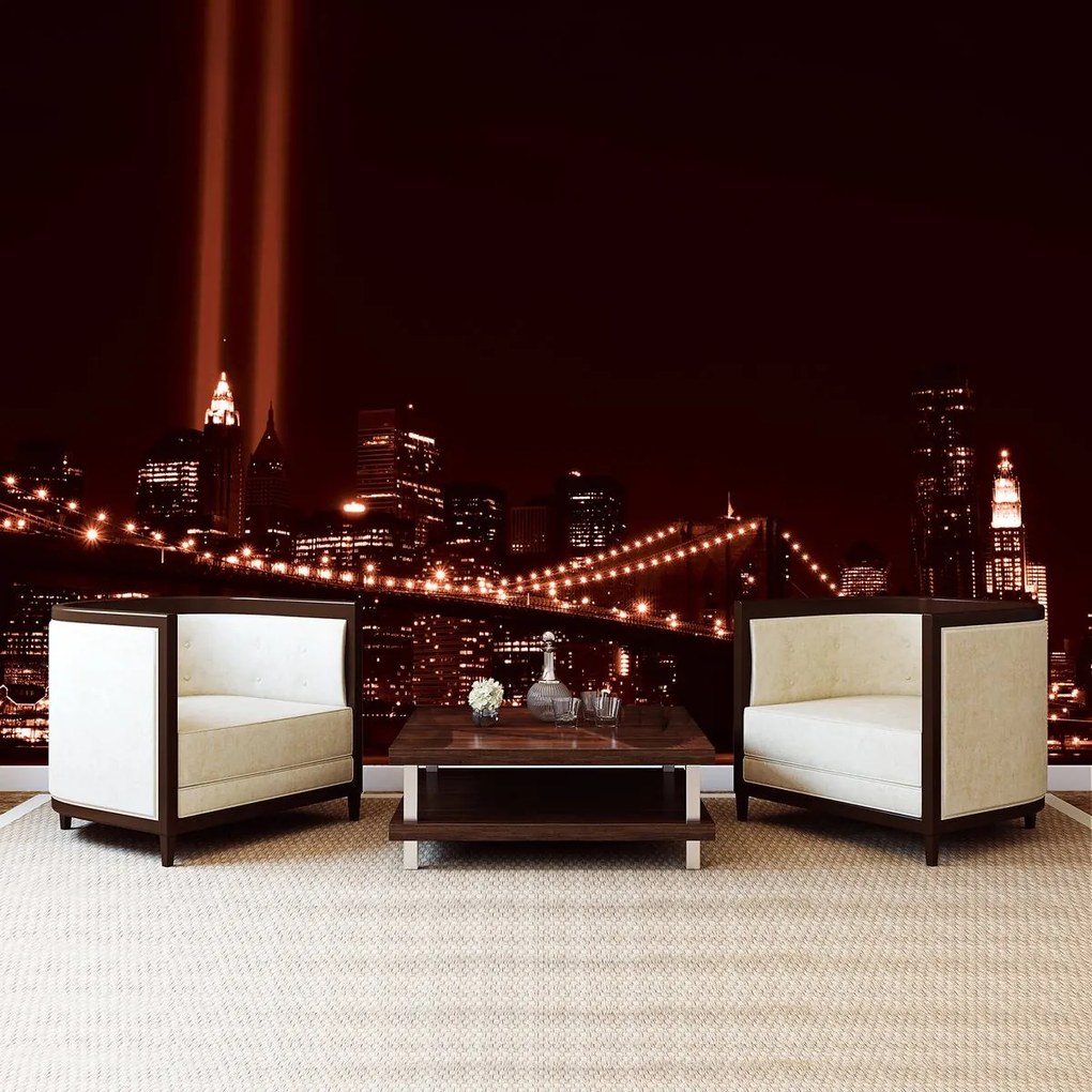 Fototapet - New York Brooklyn Bridge City (152,5x104 cm)