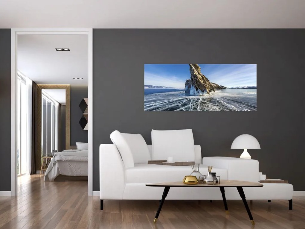 Tablou cu piatra înghețată (120x50 cm)